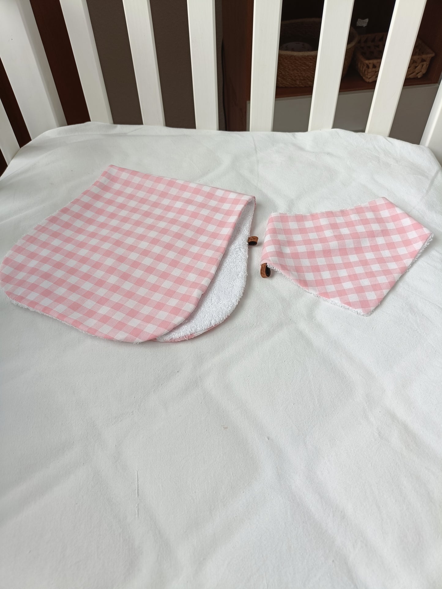 Pack duo Toalla secababitas y Bandana sueños de vichy