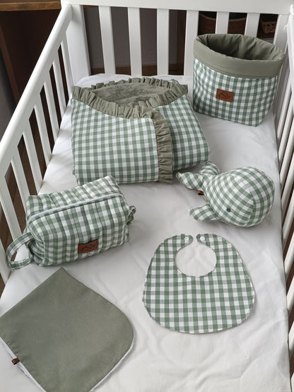 Pack bebé vichy verde
