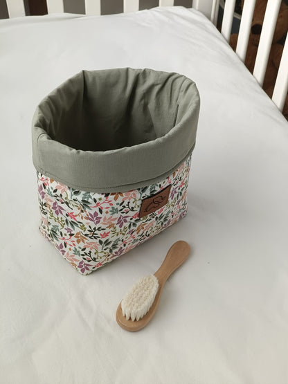 Contenedor/cesta flores violet