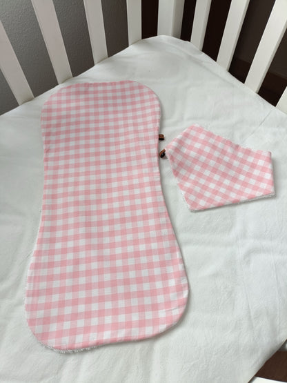 Pack duo Toalla secababitas y Bandana sueños de vichy